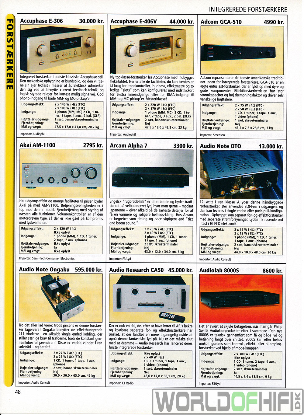 Hi-Fi Revyen, 98, 48, Forstærkere, , Audiolab 8000S